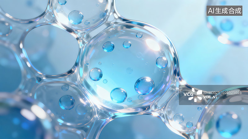 【AI数字艺术】医药分子结构元素特写图片素材