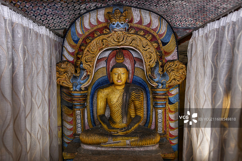 斯里兰卡丹布勒石窟寺 Dambulla Cave Temple图片素材