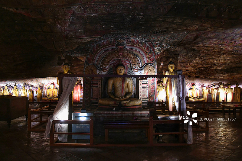 斯里兰卡丹布勒石窟寺 Dambulla Cave Temple图片素材