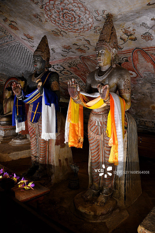 斯里兰卡丹布勒石窟寺 Dambulla Cave Temple图片素材