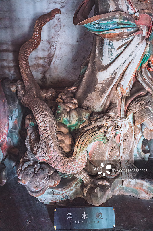 山西晋城泽州县玉皇庙二十八宿彩塑图片素材