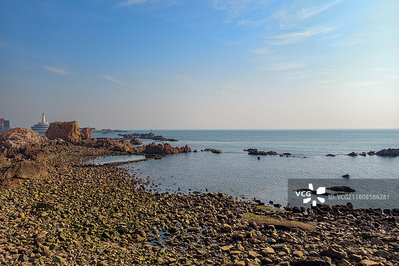 青岛城市海岸风光 海之恋公园图片素材