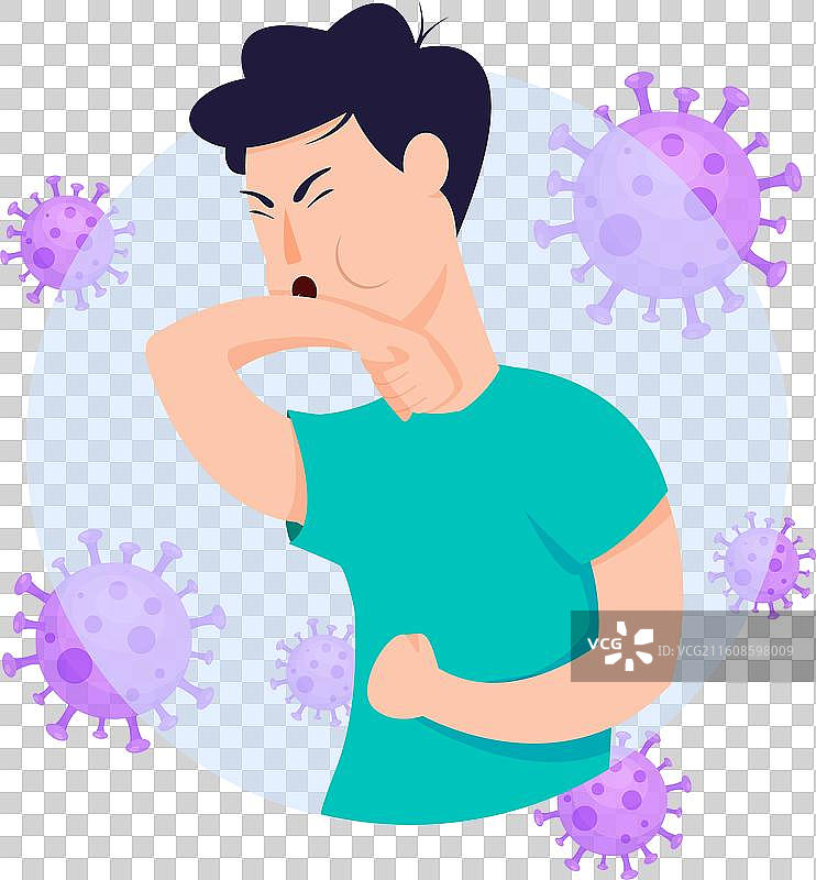 咳嗽的人图片素材