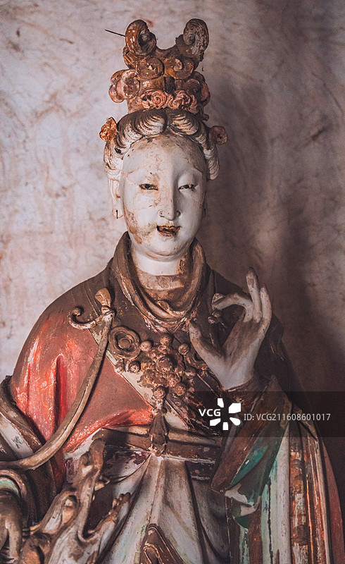 山西晋城泽州县玉皇庙二十八宿彩塑图片素材