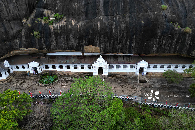 斯里兰卡丹布勒石窟寺 Dambulla Cave Temple图片素材