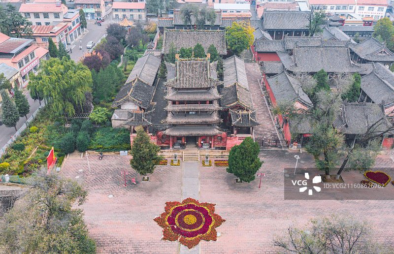 山西长治玉皇观五凤楼图片素材