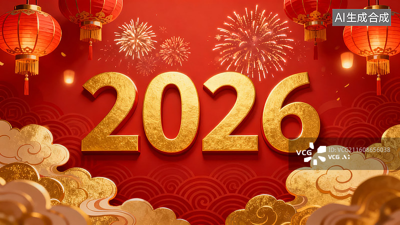 【AI数字艺术】2026年春节庆祝海报图片素材