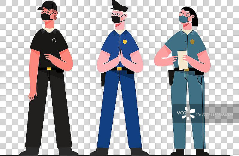 警察职业合集图片素材