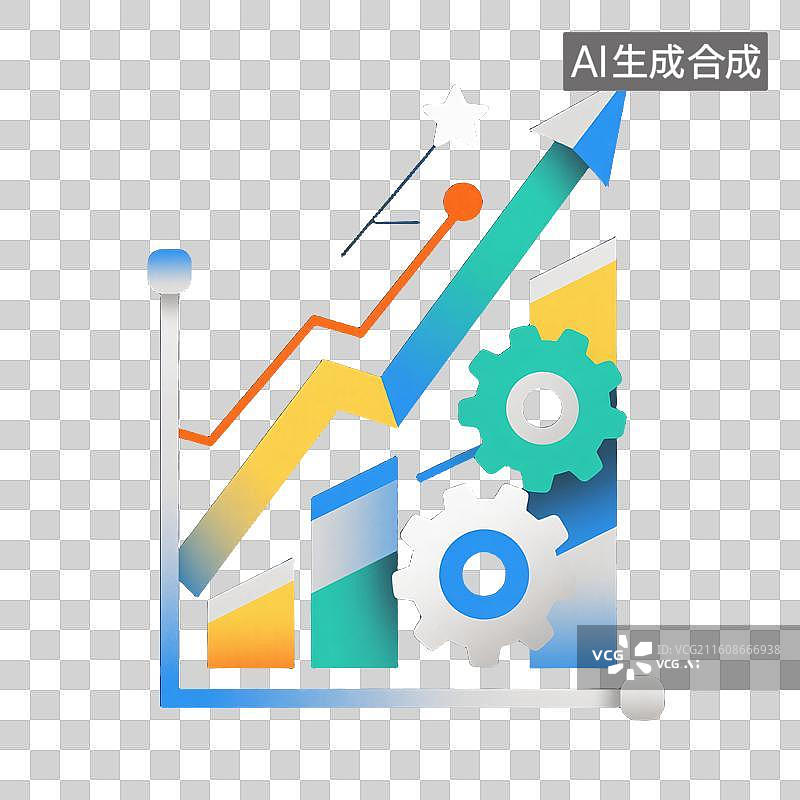 【AI数字艺术】共绘新篇：商务协作与年度规划图片素材