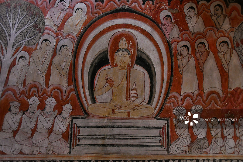 斯里兰卡丹布勒石窟寺 Dambulla Cave Temple图片素材