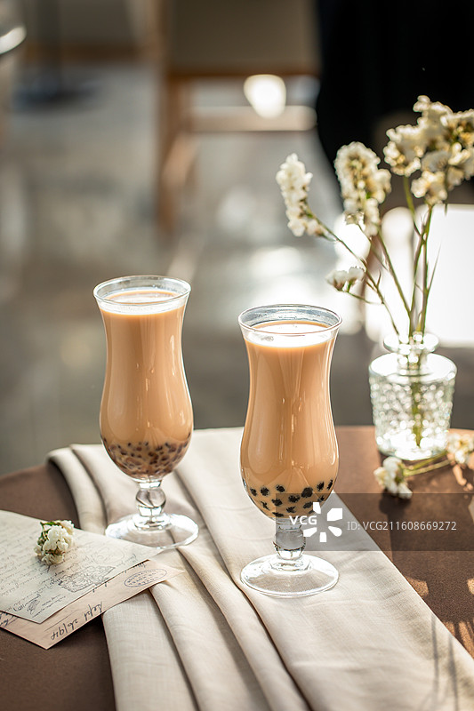 夏季冷饮 冬季热饮 珍珠奶茶 美食摄影图片素材