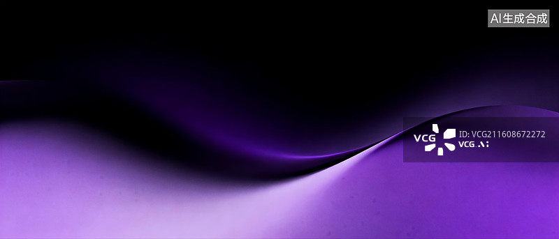 【AI数字艺术】紫色渐变抽象波浪图案图片素材