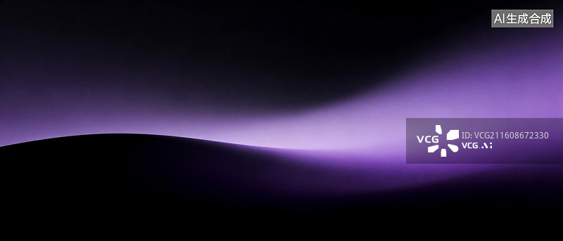 【AI数字艺术】紫色渐变抽象波浪图案图片素材