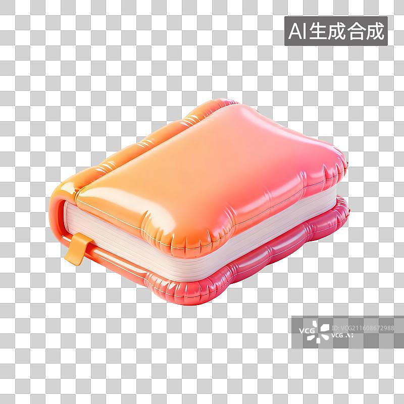 【AI数字艺术】气球风书本插画图片素材