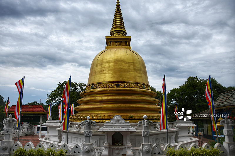 斯里兰卡丹布勒黄金寺 Dambulla Golden Temple图片素材