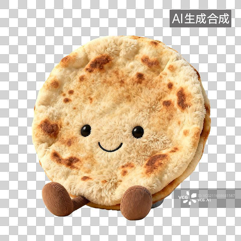 【AI数字艺术】可爱毛绒玩偶风格美食元素建模图片素材