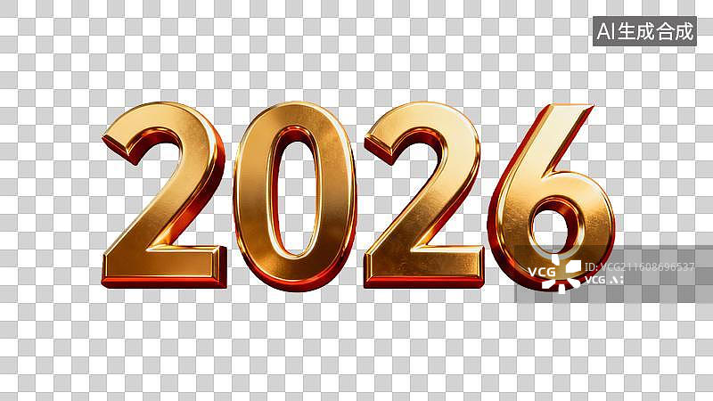 【AI数字艺术】马年2026艺术字，马年金属艺术字，马年2026艺术字图片素材
