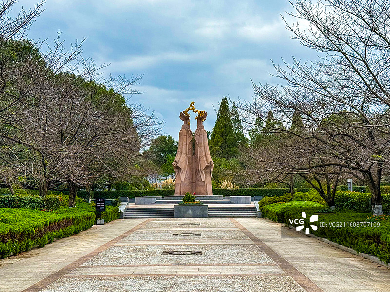 雨花台景点，天降雨花广场景色图片素材