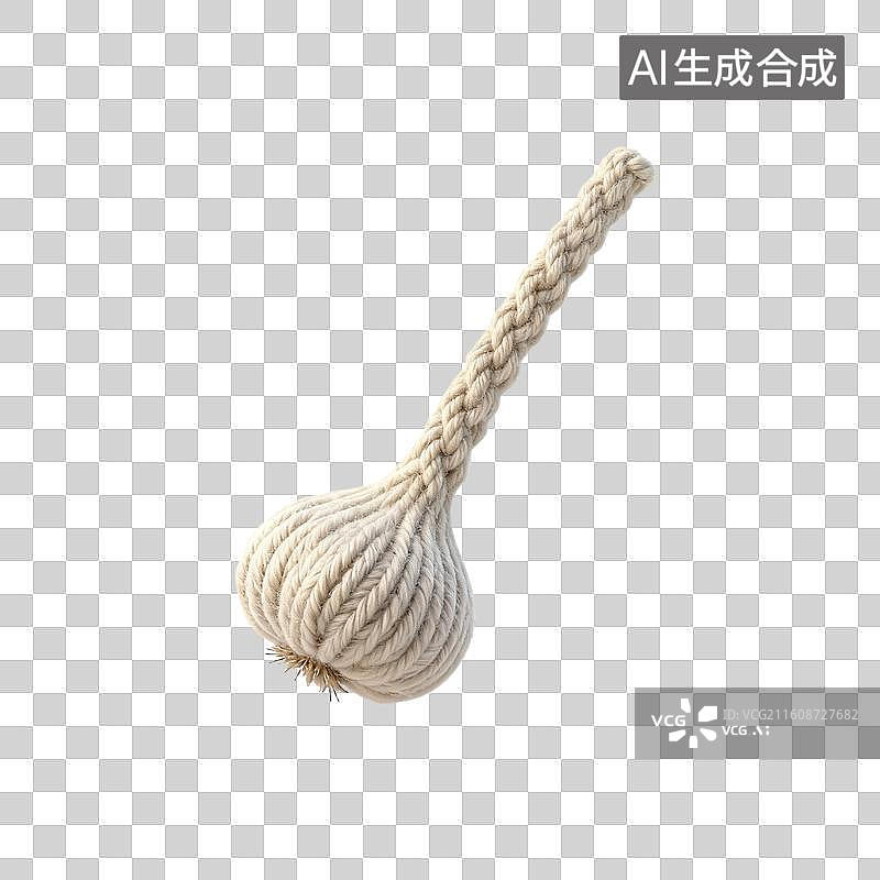 【AI数字艺术】针织质感的大蒜图片素材