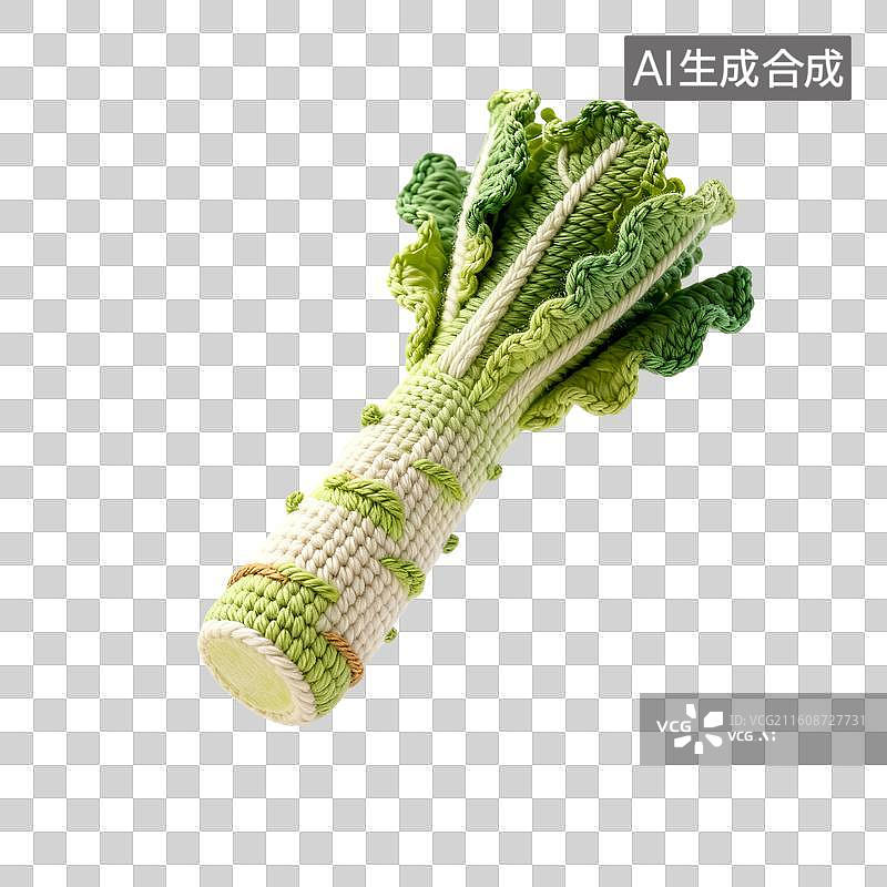 【AI数字艺术】手工编织的莴笋图片素材