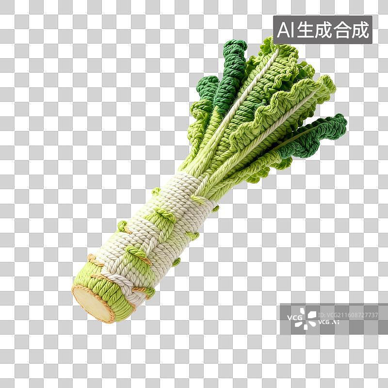 【AI数字艺术】手工编织的莴笋图片素材