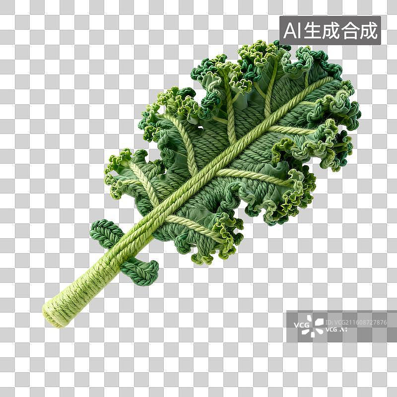 【AI数字艺术】手工钩织羽衣甘蓝模型图片素材