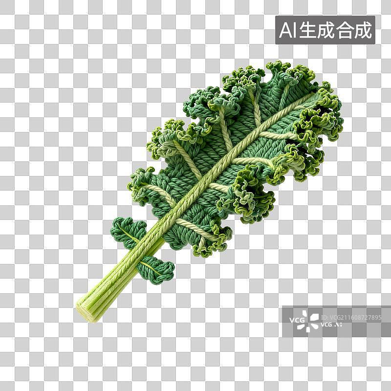 【AI数字艺术】手工钩织羽衣甘蓝模型图片素材