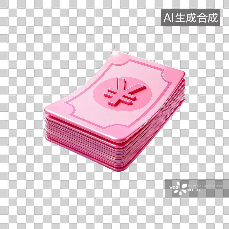 【AI数字艺术】一沓钞票图片素材