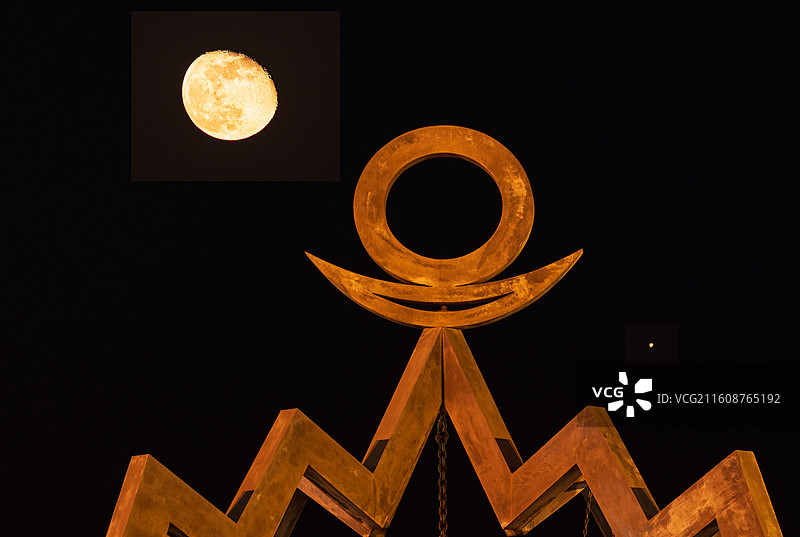 星月图腾（月亮+图腾+木星）图片素材