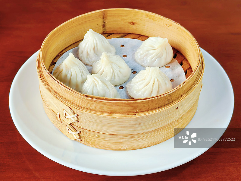 鲜肉小笼包图片素材