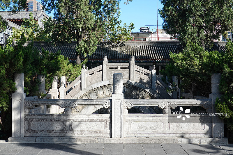 陕西省西安市碑林区长乐坊敕建万寿八仙宫八仙庵：遇仙桥图片素材