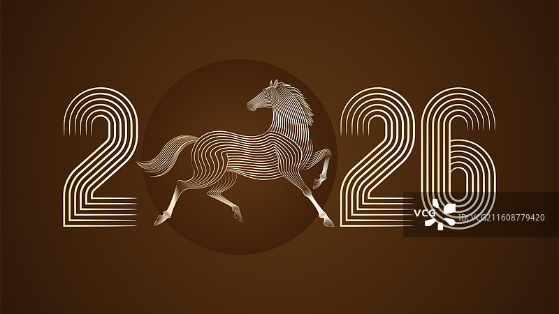 马年马插画图片素材