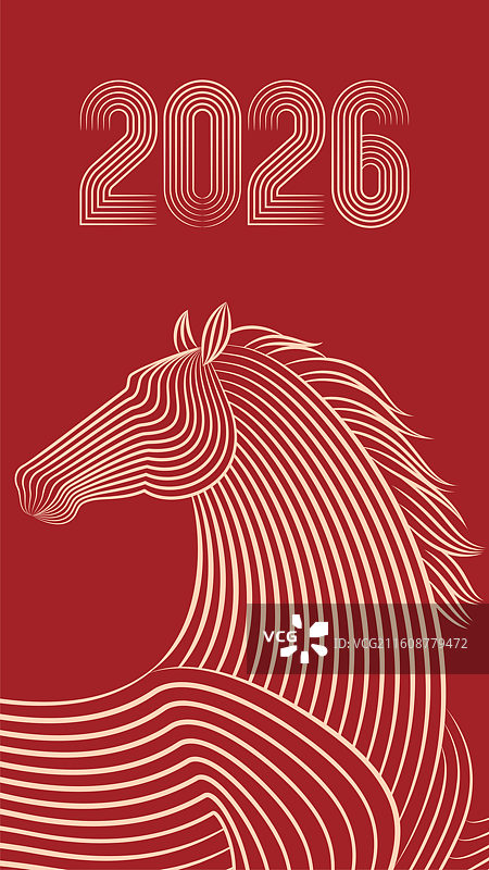 马年马插画图片素材