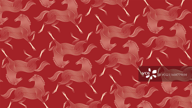 马年马插画图片素材