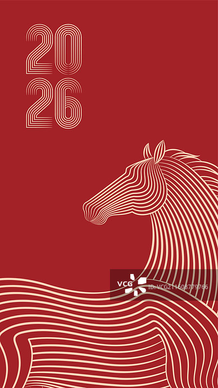 马年马插画图片素材