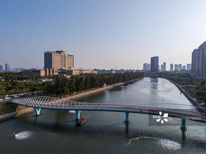 厦门海沧新阳街道建筑群航拍图片素材