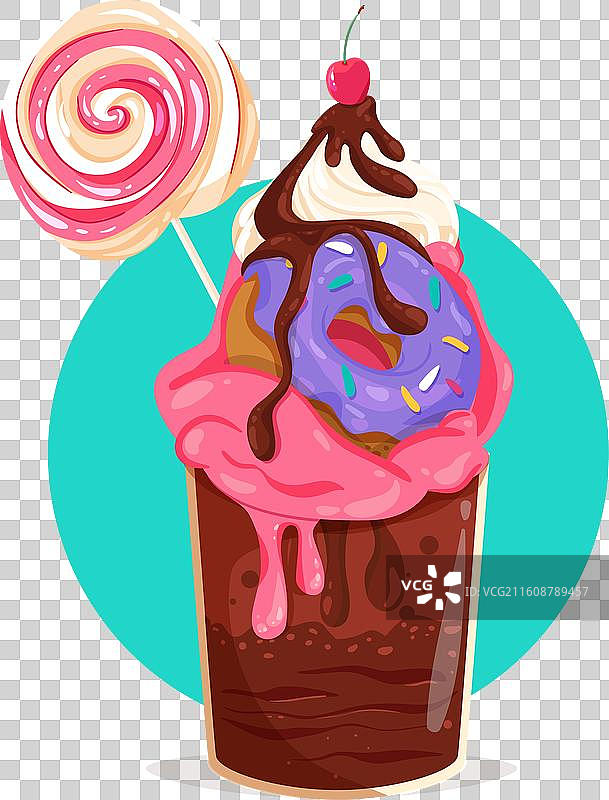 手绘怪物摇晃图片素材