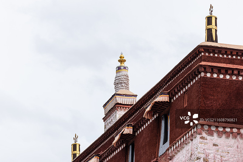 西藏拉萨布达拉宫内景藏式建筑图片素材