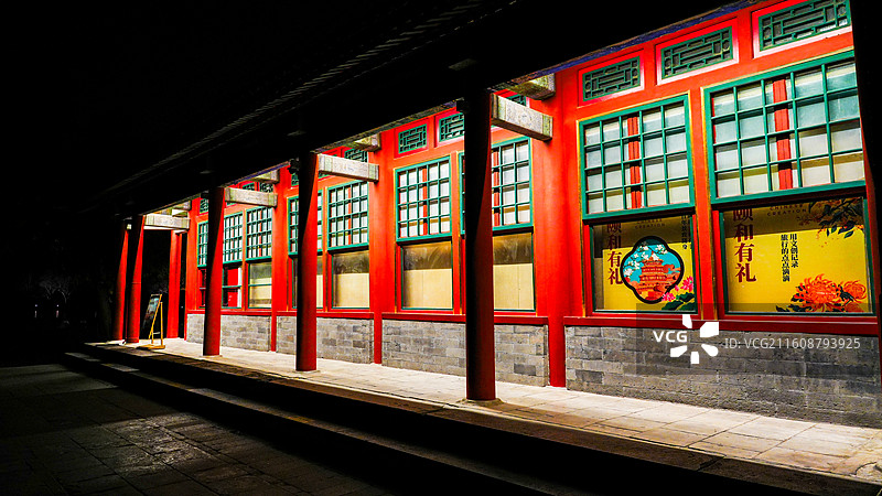 颐和园冬日景色图片素材