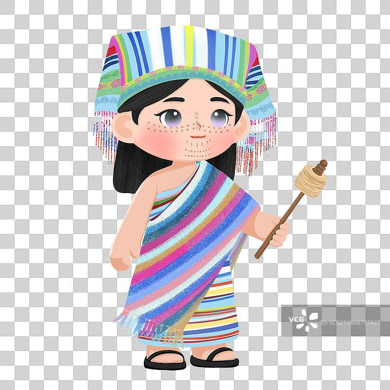 中国56个民族图鉴独龙族图片素材