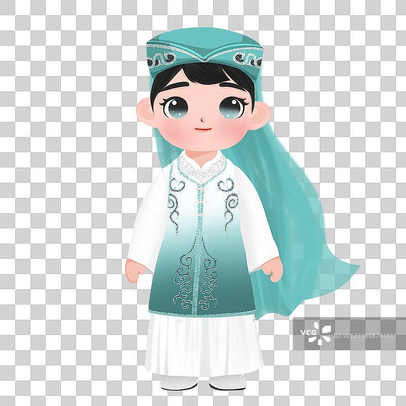 中国56个民族图鉴回族图片素材