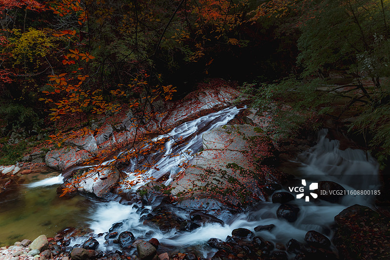 光雾山十八月潭风景图片素材