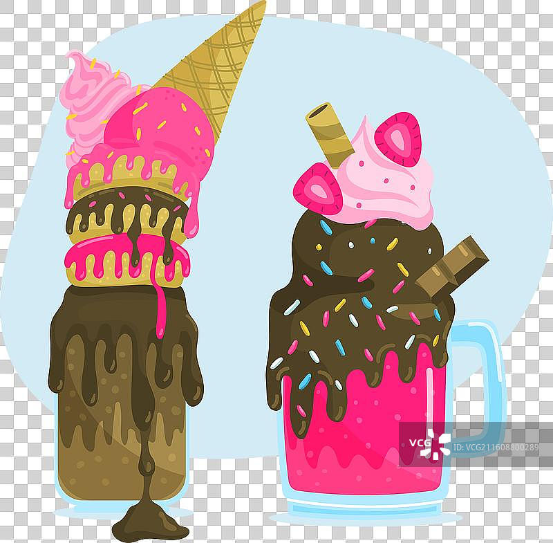 手绘怪物摇晃图片素材