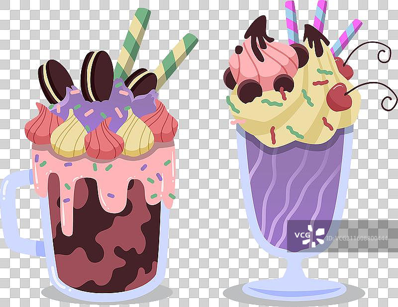 手绘怪物摇晃图片素材