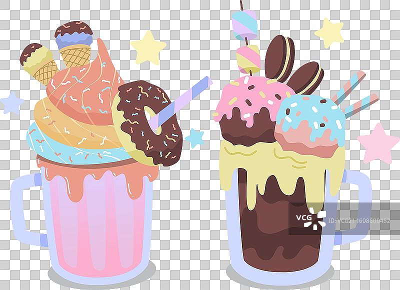 手绘怪物摇摆图片素材