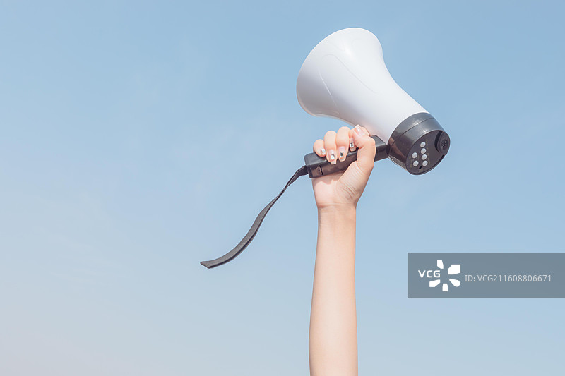 手举喇叭图片素材
