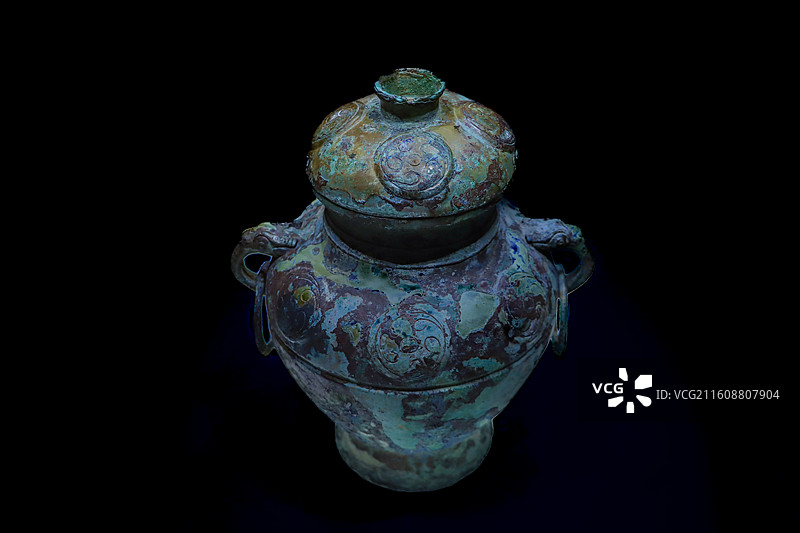 北京首都博物馆展出的北京房山琉璃河遗址出土西周时期克罍图片素材