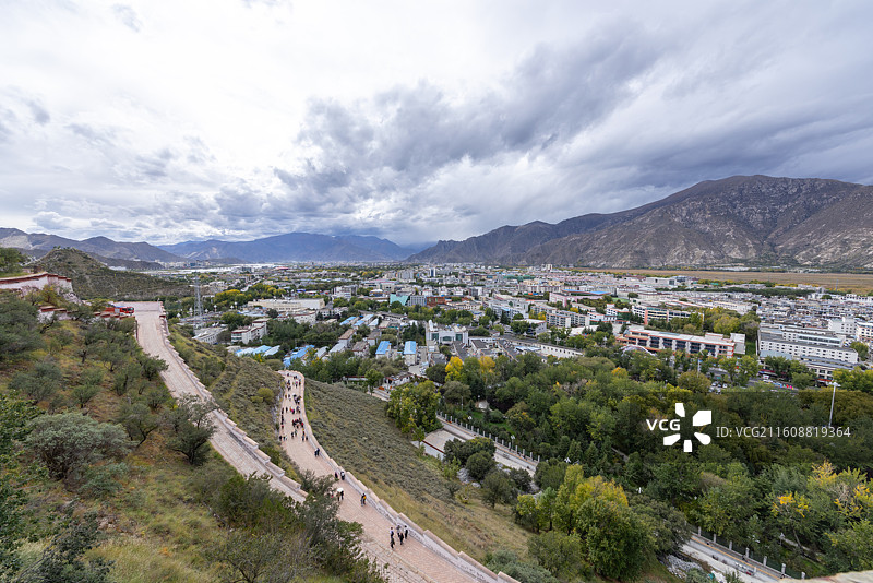 西藏布达拉宫广场图片素材