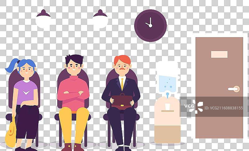 人们在等待工作面试图片素材