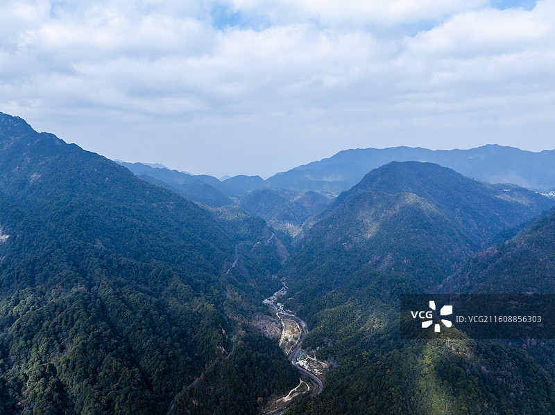 航拍视角下的江西省上饶市三清山国家级旅游金沙风景区图图片素材
